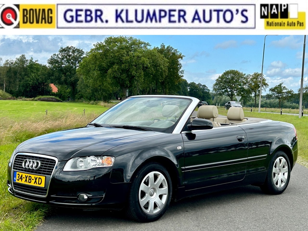 Audi A4 Cabriolet - 1.8 Turbo Pro Line Leer, Airco/ECC, Stoelverw., Windscherm, etc. - AutoWereld.nl