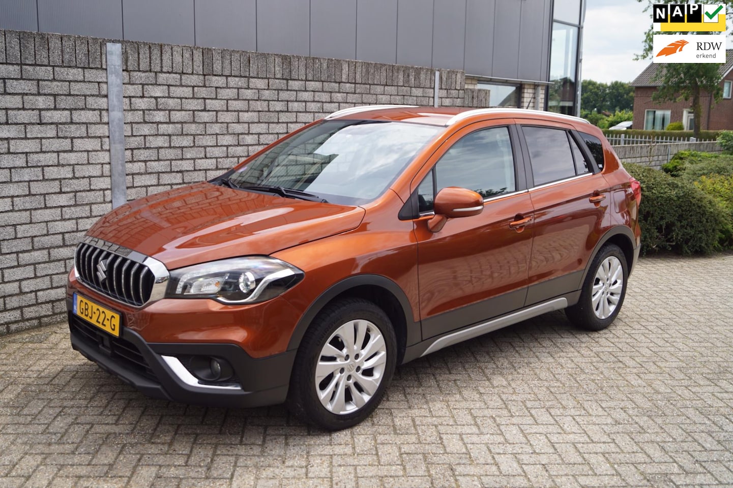 Suzuki S-Cross - 1.4 Boosterjet AllGrip Select Smart Hybrid Autom Navi Camera Adaptieve Cruise Stoelverw Cl - AutoWereld.nl