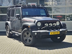 Jeep Wrangler - 2.8 CRD Rubicon|Marge|Roofrack|sidebars|LED-bars|carplay|Camera|grijskenteken|