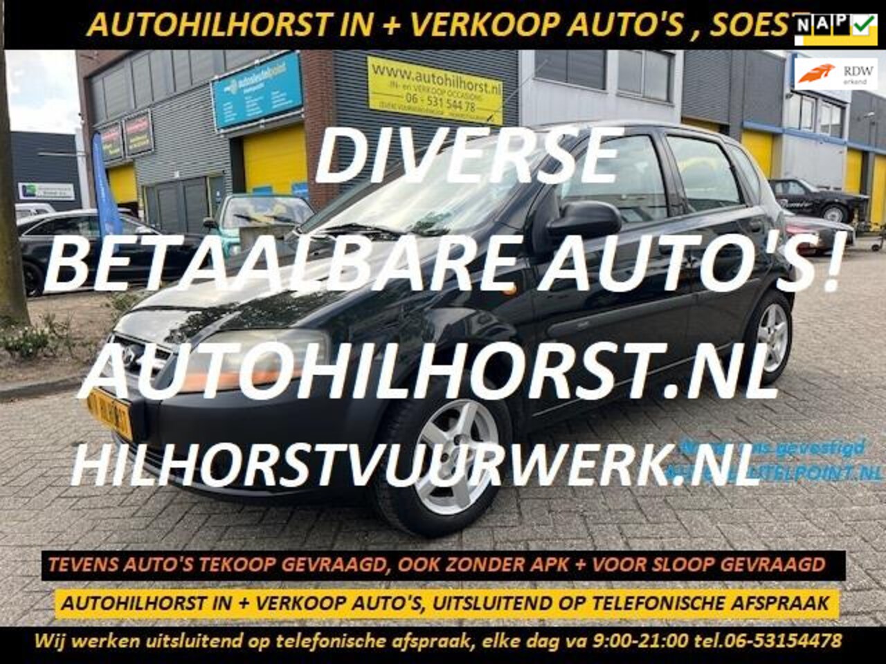 Chevrolet Kalos - 1.2 Pure AUTOHILHORST , UITSLUITEND OP TELEFONISCHE AFSPRAAK, ELKE DAG VA 9:00-21:00 - AutoWereld.nl