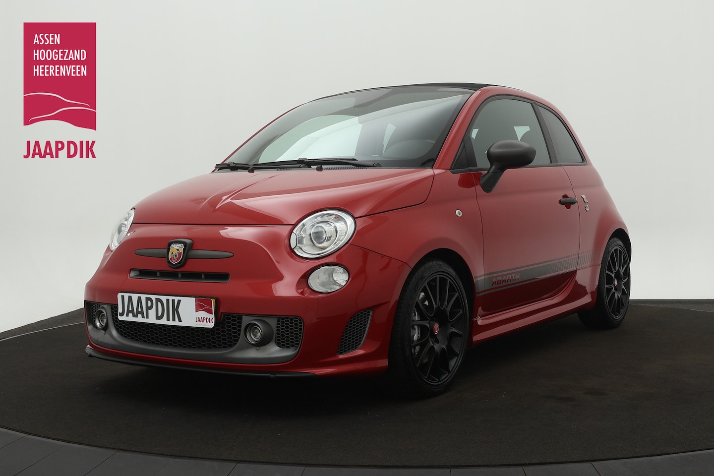 Fiat 500 C - BWJ 2016 1.4 T-Jet 180 PK Abarth 595 Competizione CABRIO / HALF LEDER / SPORT STOELEN / CL - AutoWereld.nl