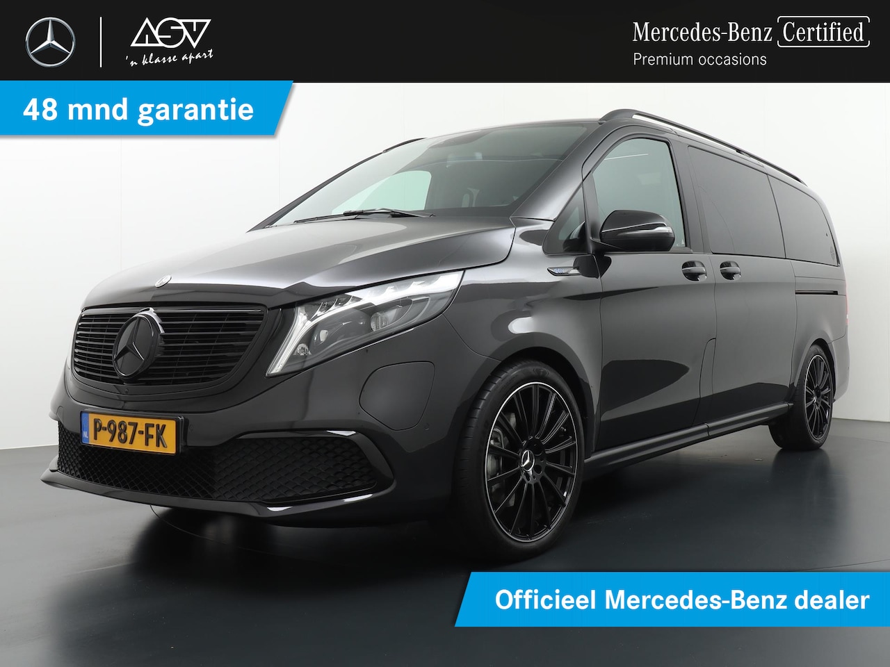 Mercedes-Benz EQV - 300 L2 Avantgarde 90 kWh Accu | Panorama -  Schuifdak | Airmatic Luchtvering | Burmester S - AutoWereld.nl