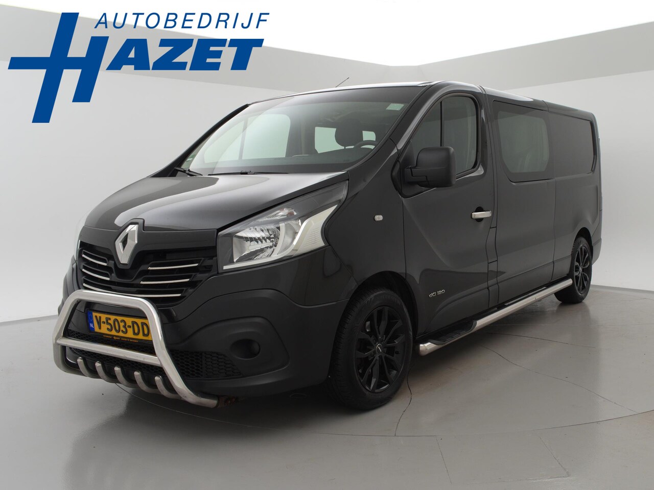 Renault Trafic - 1.6 dCi L2H1 DUBBEL CABINE + NAVIGATIE / 17" LMV / TREKHAAK / AIRCO - AutoWereld.nl