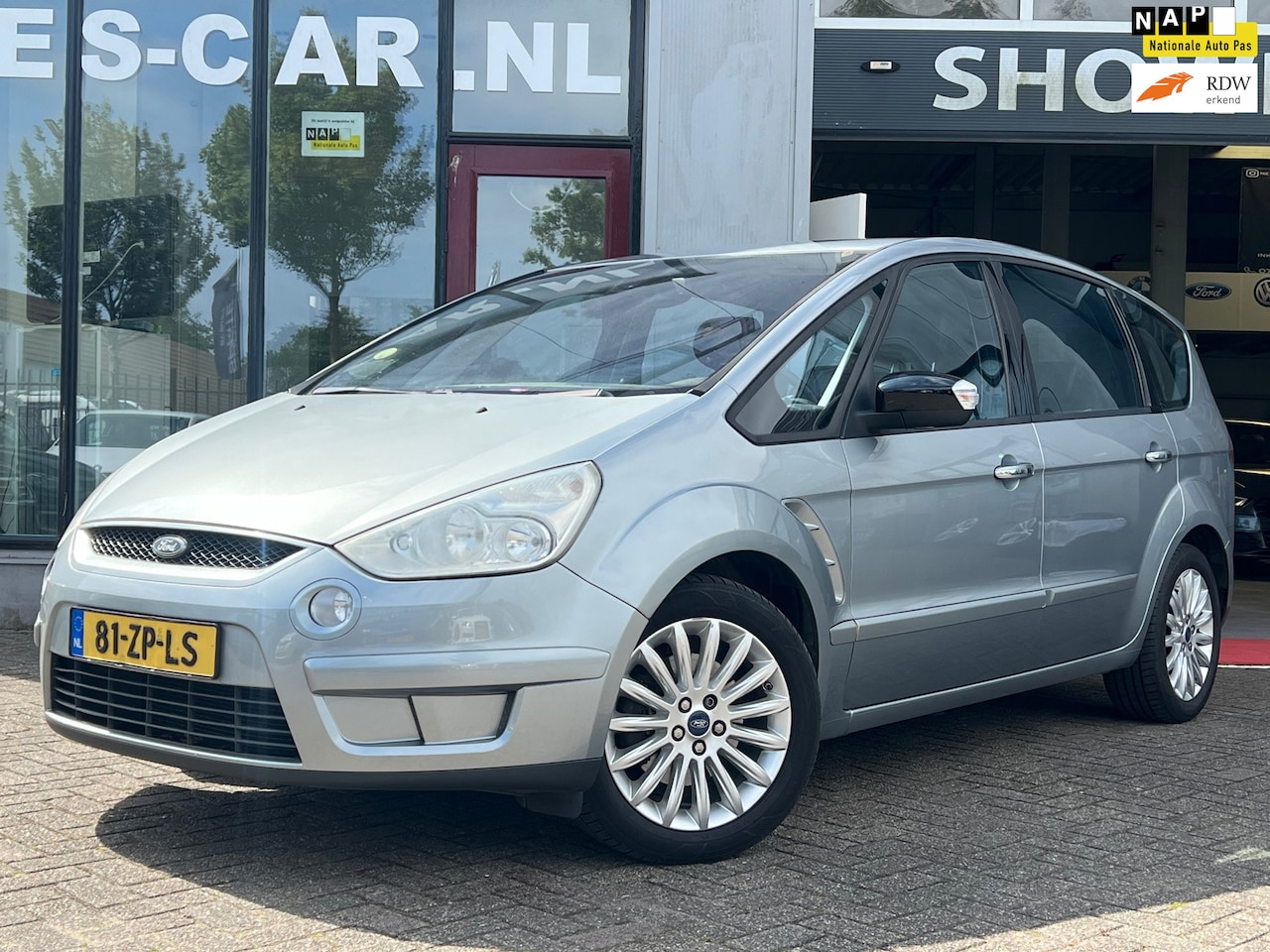 Ford S-Max - 2.3-16V Automaat, Elektr.stoelen, Clima, Cruise, Topstaat! - AutoWereld.nl