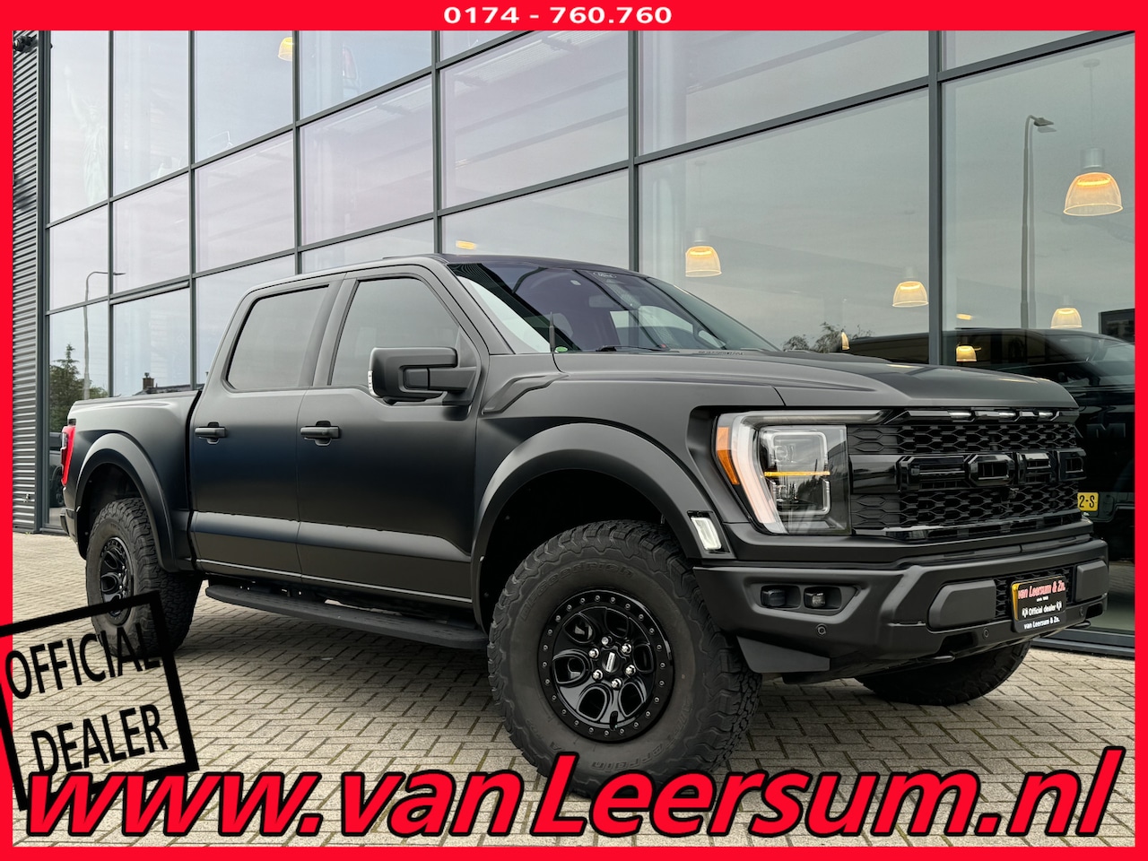 Ford F150 - USA 3.5 V6 Ecoboost SuperCrew Raptor | Mat zwart wrap | Pano | B&O | 360 camera - AutoWereld.nl