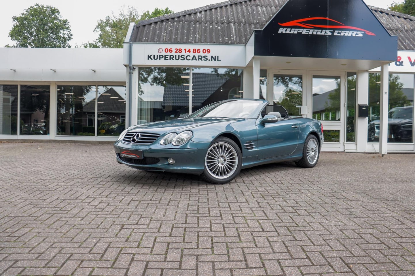 Mercedes-Benz SL-klasse Cabrio - 500 Topasblau/AMG wielen/Carbon/Memory/taxatie - AutoWereld.nl