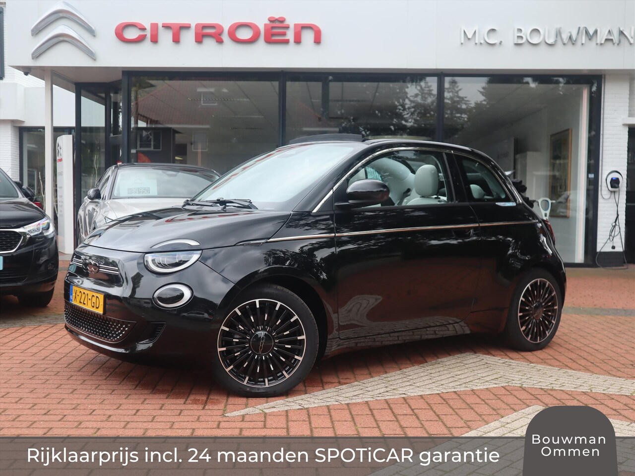 Fiat 500 C - Cabrio 42kWh 118PK Automaat La Prima NIEUW, Rijklaarprijs | Navigatie | Camera | Apple Car - AutoWereld.nl