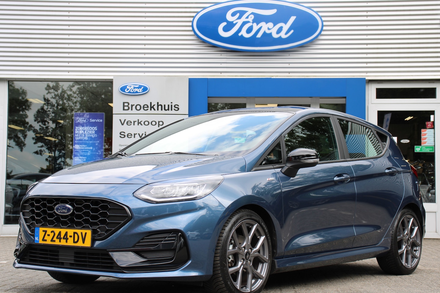 Ford Fiesta - 1.0EB HYBRIDE ST-LINE X AUTOMAAT | ADAPTIVE CRUISE | WINTERPACK | NAVI | CLIMA | BLIS | CA - AutoWereld.nl