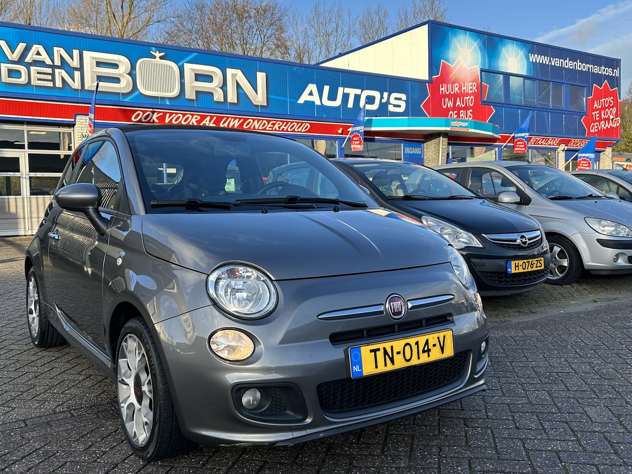 Fiat 500 C - 1.2 Lounge Sport Airco Cabriotop 6 mnd Garantie - AutoWereld.nl