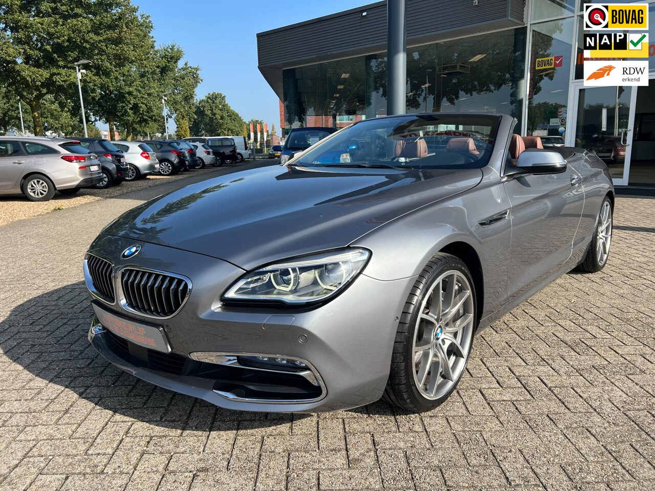 BMW 6-serie Cabrio - 640xi 640xi, Automaat, Leer, Navigatie, lane assist, bots assist, etc etc. - AutoWereld.nl