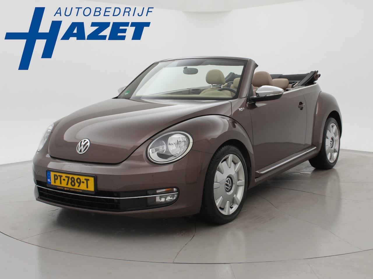 Volkswagen Beetle Cabriolet - 1.6 TDI 70's EDITION + LEDER / STOELVERW. / CRUISE CONTROL - AutoWereld.nl