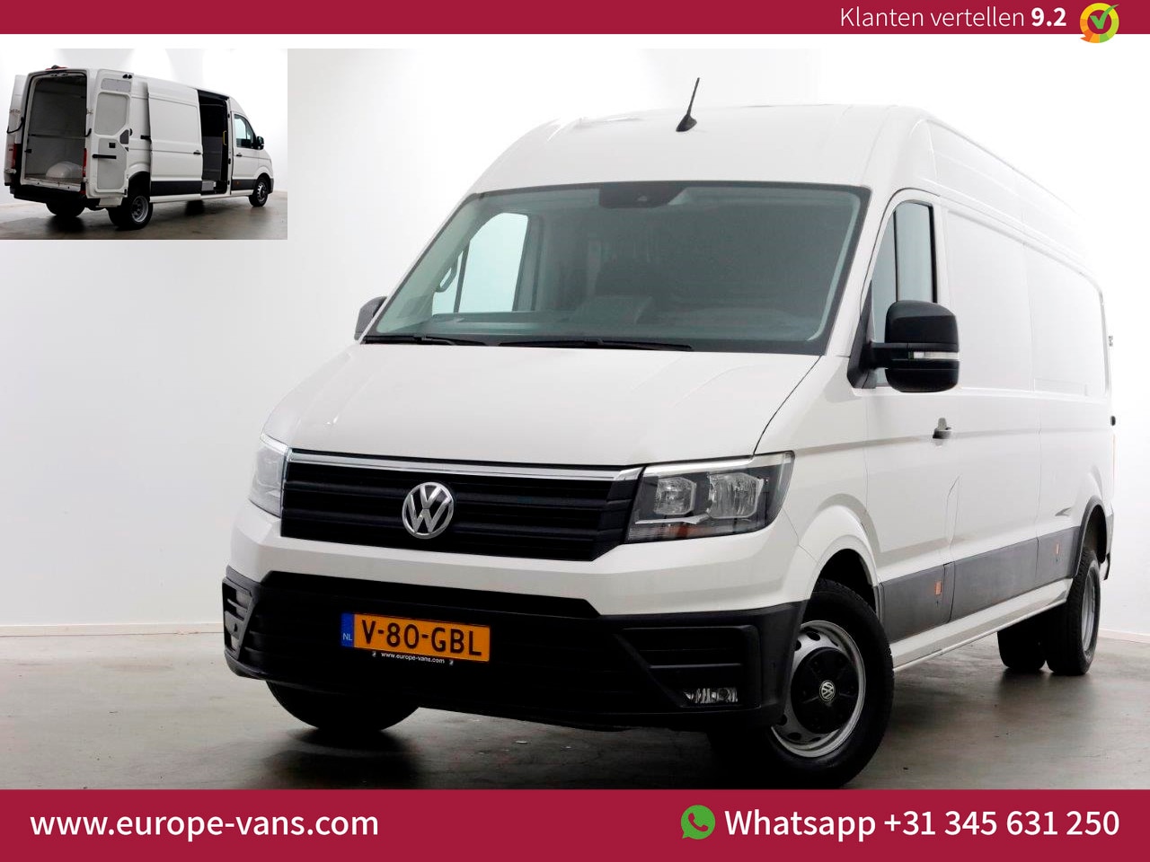 Volkswagen Crafter - 50 2.0 TDI 177pk E6 L4H3 (L3H2) Maxi Dubbel lucht/Navi/Camera 11-2018 - AutoWereld.nl