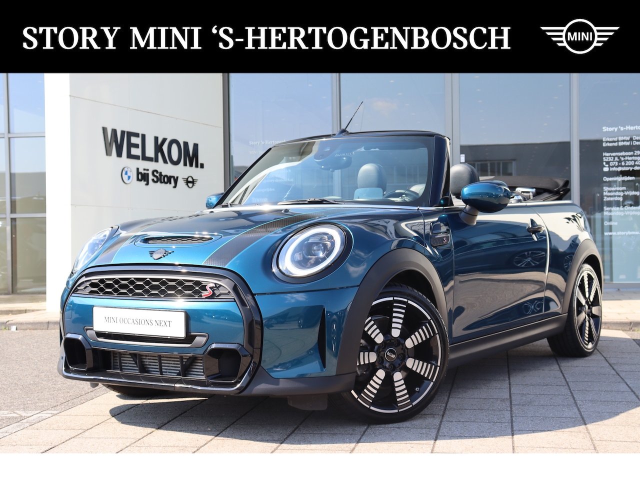 MINI Cabrio - Mini 2.0 Cooper S Sidewalk Automaat / Head Up Display / Harman Kardon / Adaptive Cruise Co - AutoWereld.nl