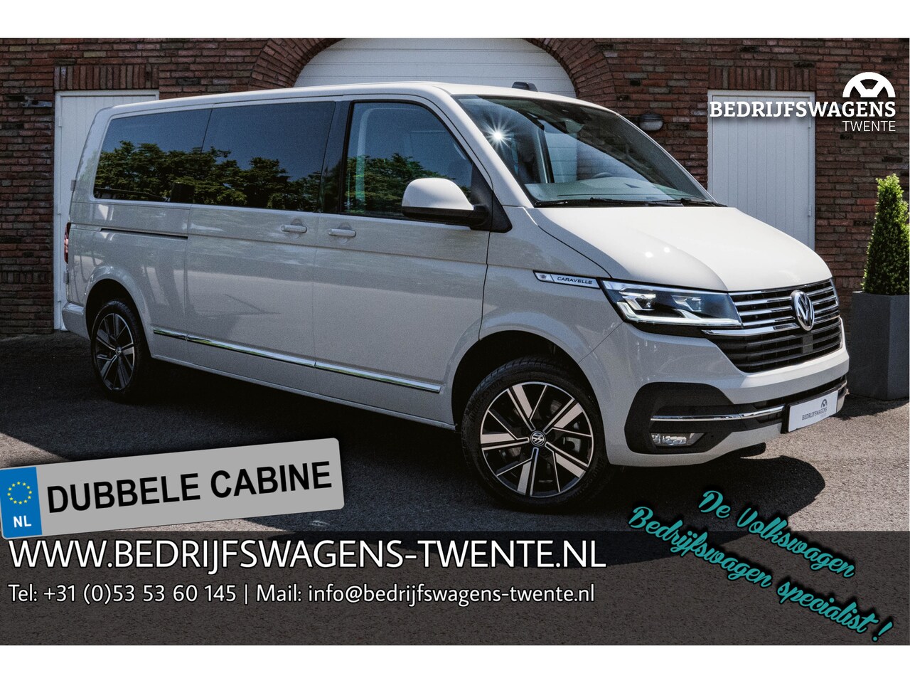 Volkswagen Transporter Caravelle - T6.1 2.0 TDI 204 PK DSG L2H1 A-Deuren ACC | LED | Leder | Apple Carplay/ Android Auto | Pr - AutoWereld.nl