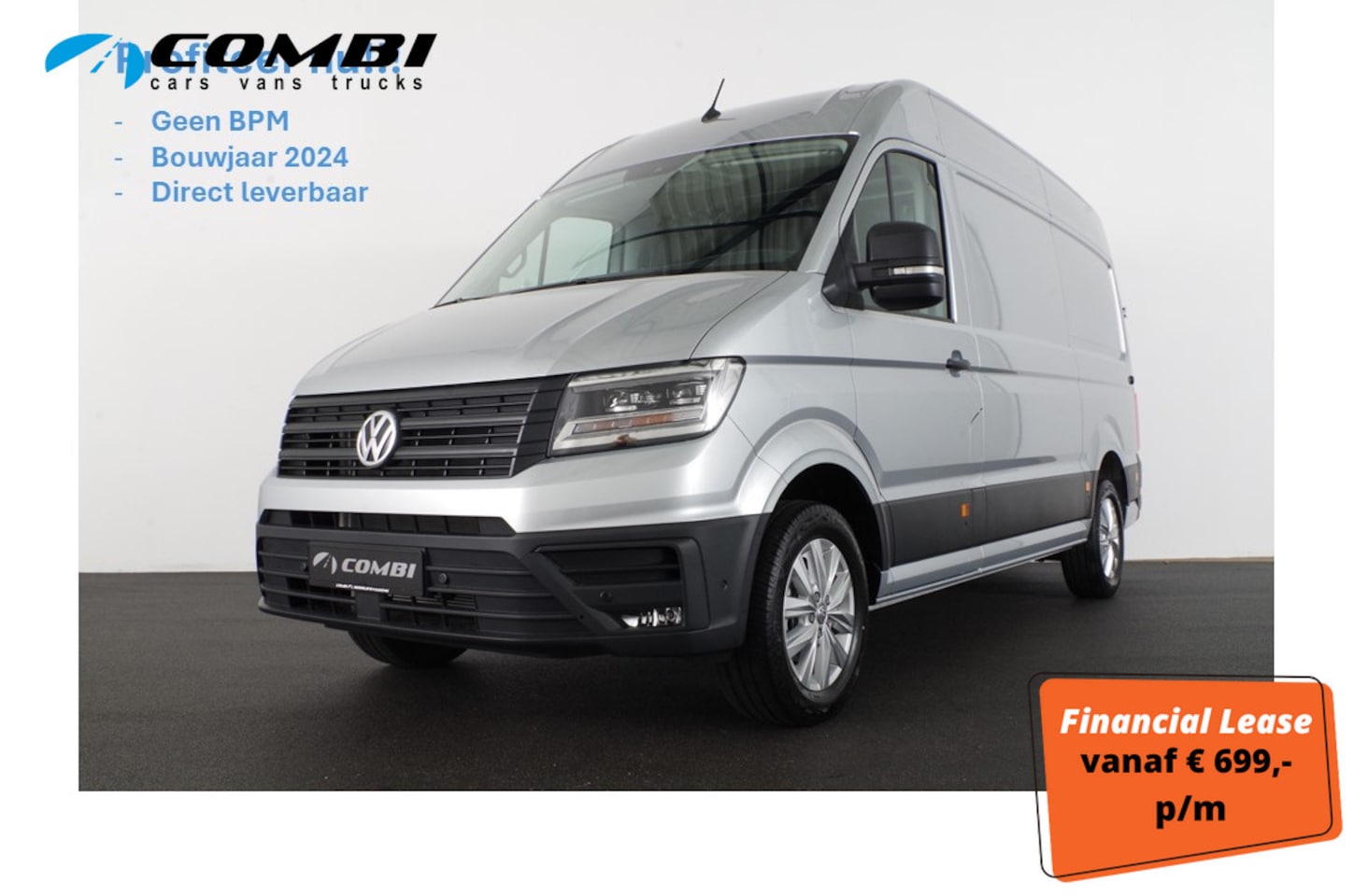 Volkswagen Crafter - 35 2.0 TDI L3H3 Highline Exclusive > 177pk/Profiteer nu!! geen BPM/Geveerde stoel/LED/Came - AutoWereld.nl