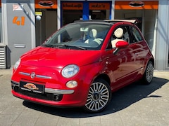 Fiat 500 C - 1.2 Red Popstar Cabrio Navigatie Airco LM Carpass Bj.2015