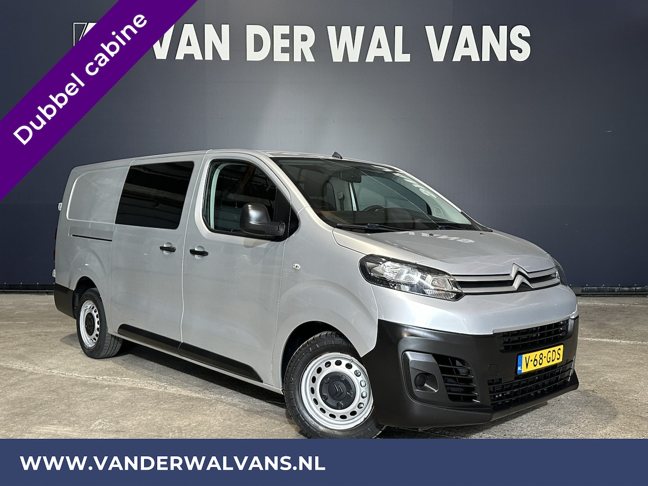 Citroën Jumpy - 2.0 BlueHDI *MARGE, GEEN BTW* 122pk L3H1 XL Dubbel cabine Euro6 Airco | Navigatie cruiseco - AutoWereld.nl