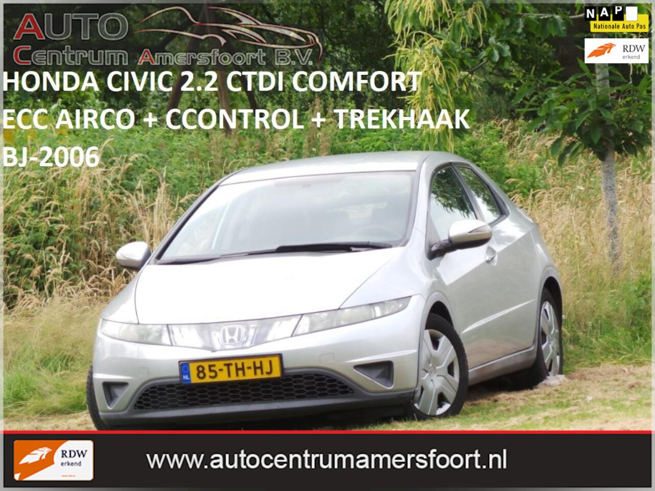 Honda Civic - 2.2 CTDi Comfort 2.2 CTDi Comfort ( INRUIL MOGELIJK ) - AutoWereld.nl