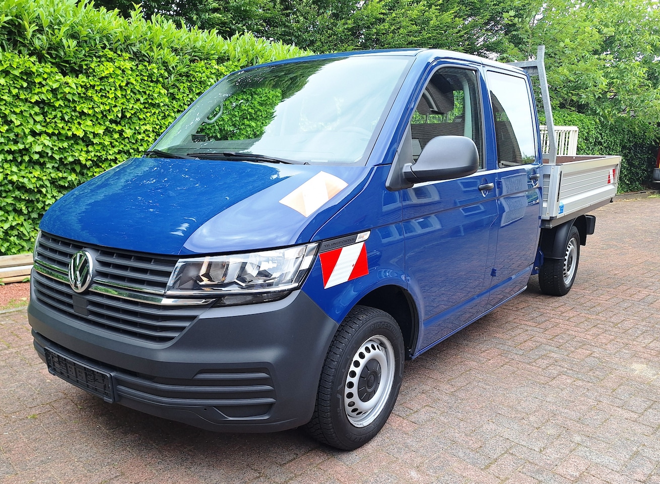 Volkswagen Transporter - 2.0 TDI L2H1 DC 28 Comfortline VW  Transporter T6.1 Dubbel cabine Pick Up euro 6 - AutoWereld.nl