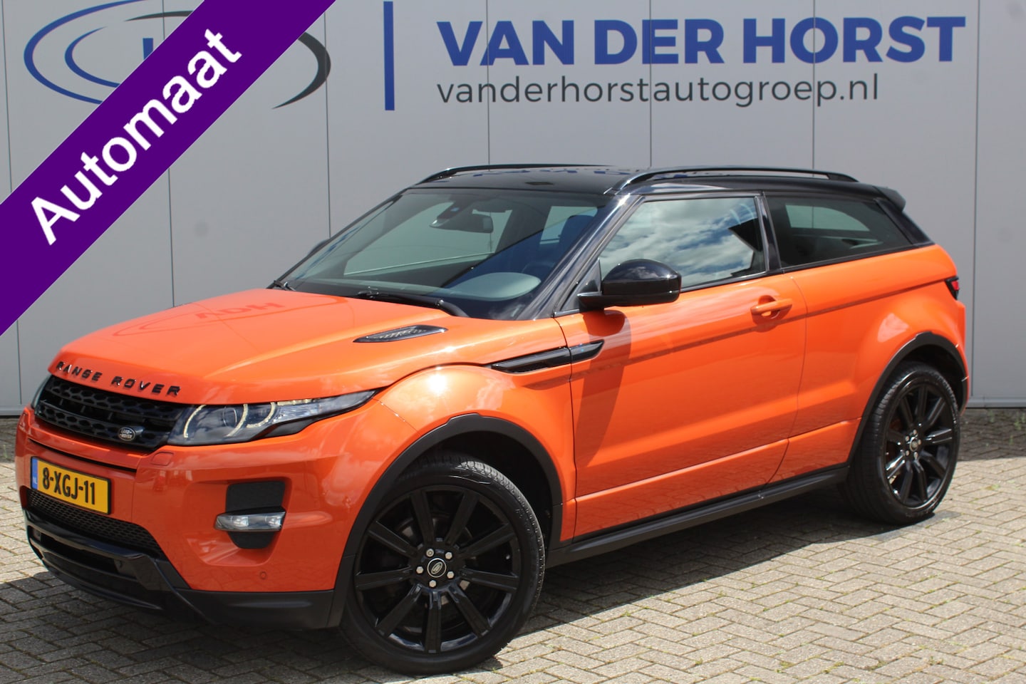 Land Rover Range Rover Evoque Coupé - 2.0-240pk Si 4WD Sicilian Yellow. AUTOMAAT ! Bijzonder mooie verschijning deze Range Rover - AutoWereld.nl