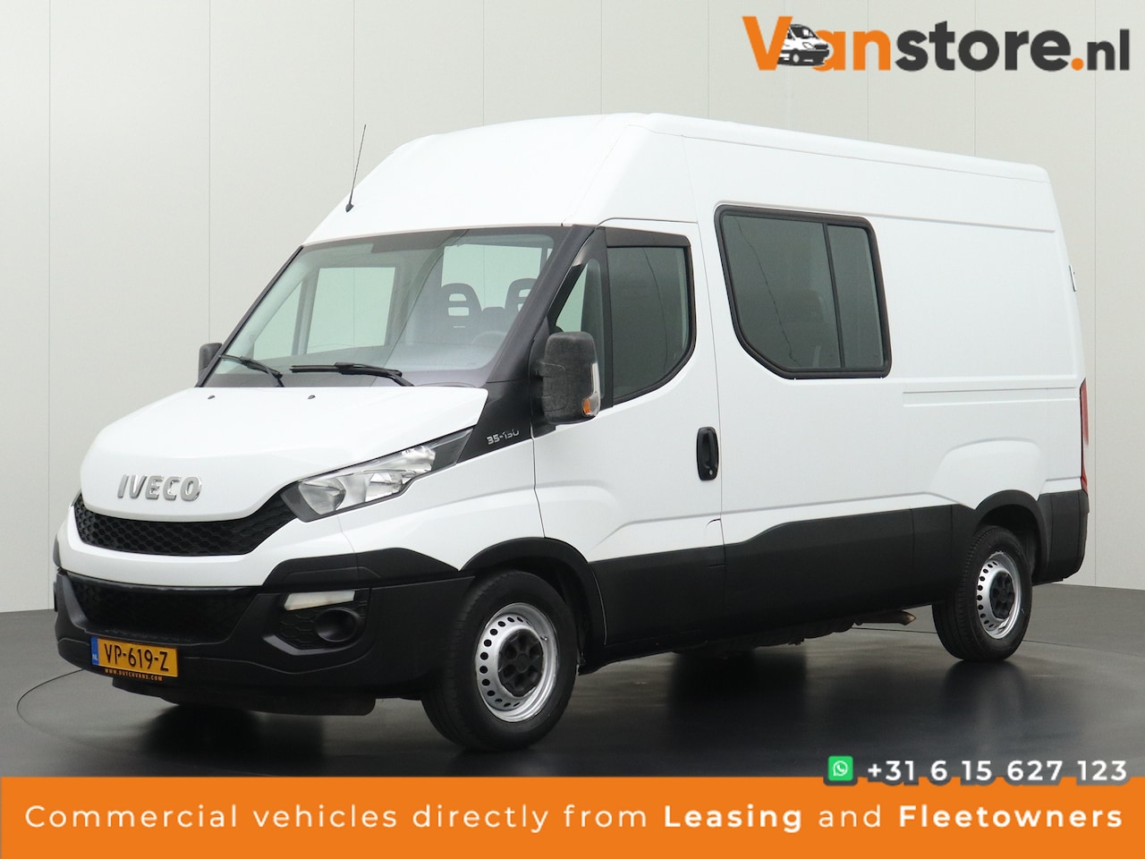 Iveco Daily - 35S13 Lang Dubbele Cabine | Airco | Navigatie | 3500Kg Trekhaak - AutoWereld.nl