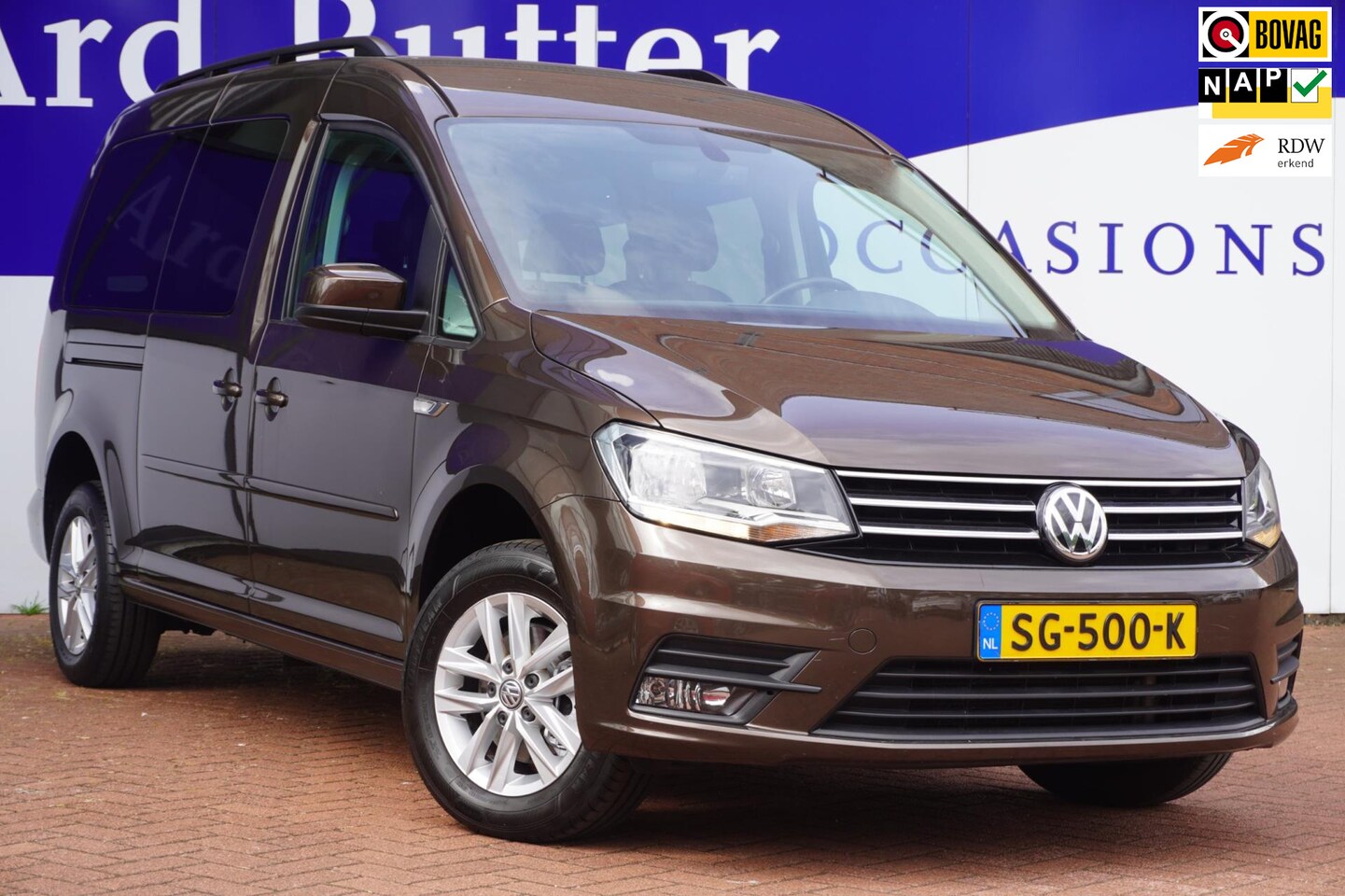 Volkswagen Caddy Maxi - 1.0 TSI Comfortline+ecc+Privacy-Glass +2x schuifdeur = 7 PERSOONS = TOP !! - AutoWereld.nl