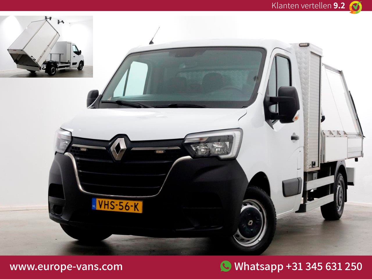 Renault Master - T35 2.3 dCi 150pk E6 L2H1 Veegvuil Kipper 12-2020 - AutoWereld.nl