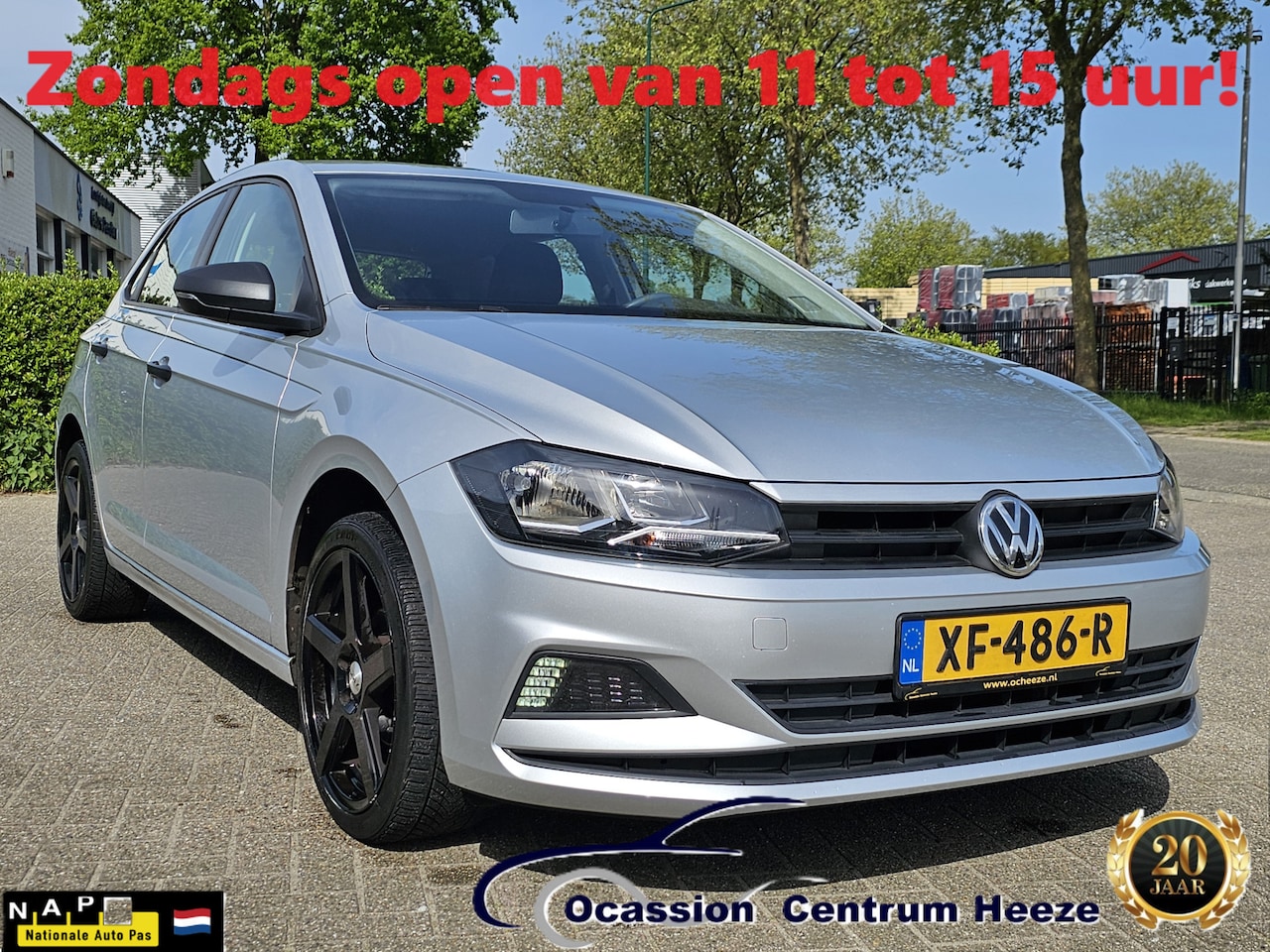 Volkswagen Polo - 1.0 1.0, NAP! 17" Velgen! Airco! Apk 5-2026! Zondag OPEN! - AutoWereld.nl