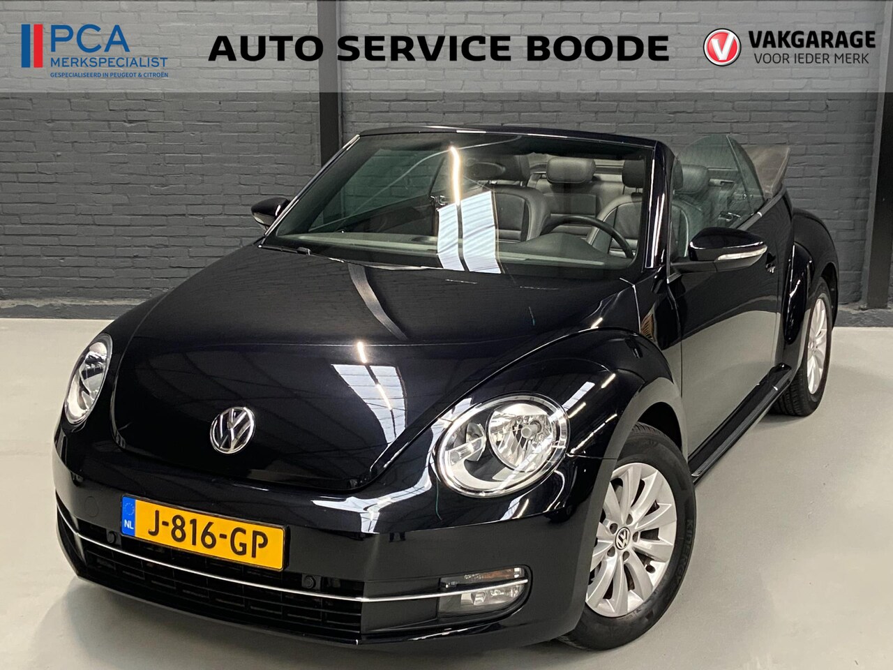 Volkswagen Beetle Cabriolet - 1.4 TSI (150 pk) automaat - volleder - parkeersensoren - stoelverwarming - AutoWereld.nl