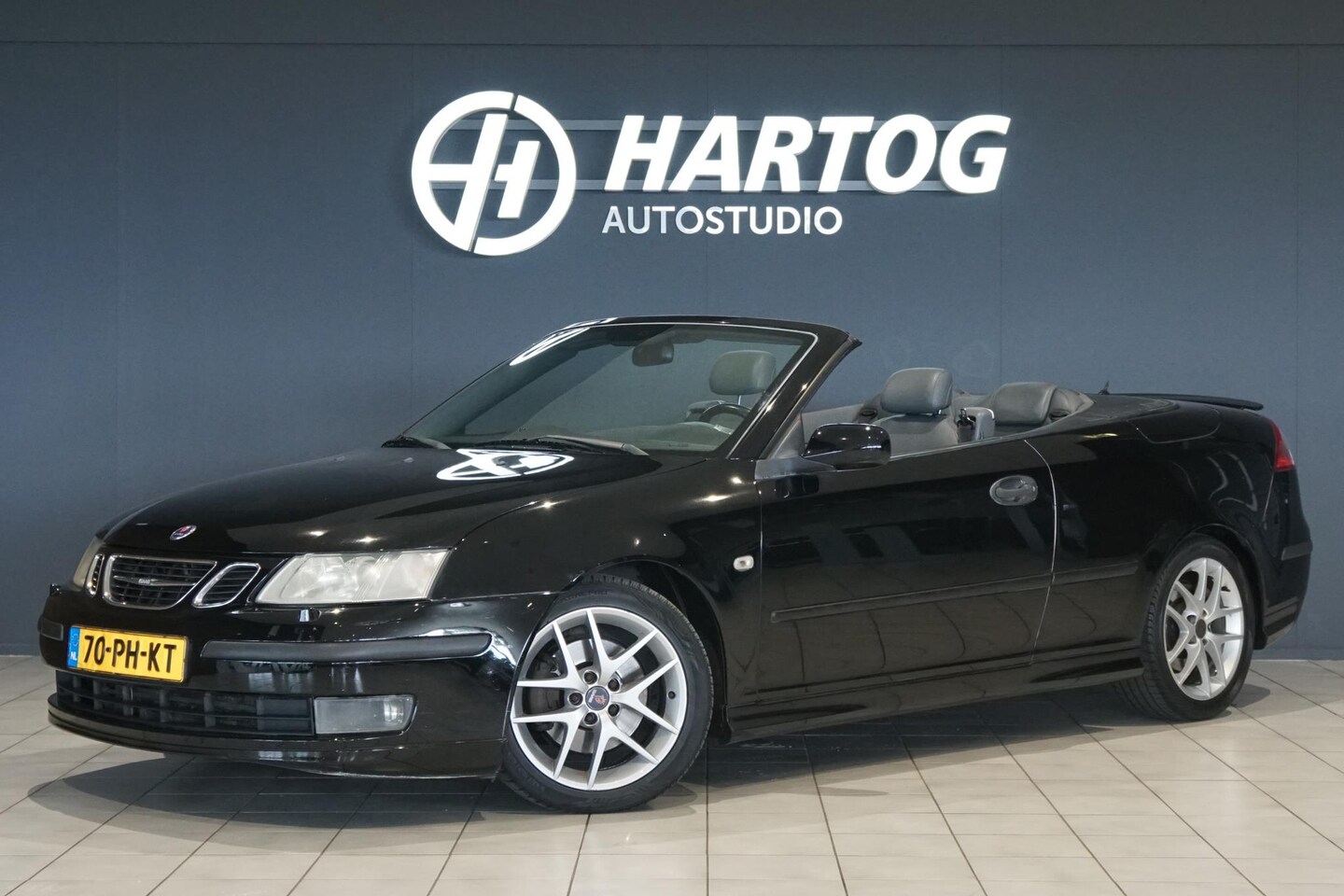 Saab 9-3 Cabrio - 2.0T Aero 209PK + LEDER - AutoWereld.nl