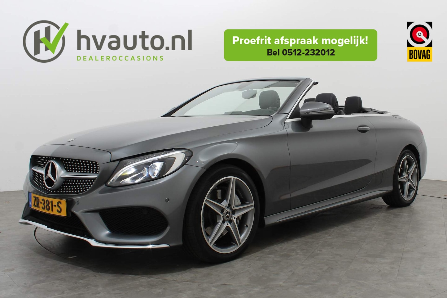 Mercedes-Benz C-klasse Cabrio - 180 AMG PREMIUM PLUS | Navi | Camera | Nekverwarming | Airscarf - AutoWereld.nl