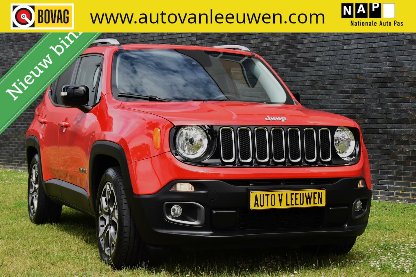 Jeep Renegade - 1.4 MultiAir Limited NAVI/LEDER/CAMERA/PDC/ETC.! - AutoWereld.nl