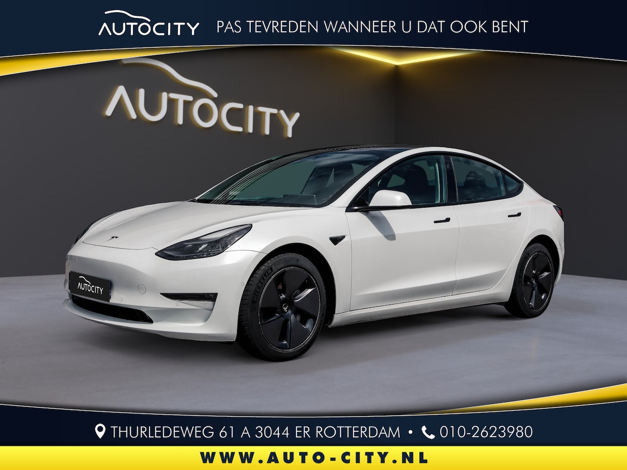 Tesla Model 3 - Long Range RWD Long Range 75 kWh AWD Autopilot l Pano l 629 km actieradius - AutoWereld.nl