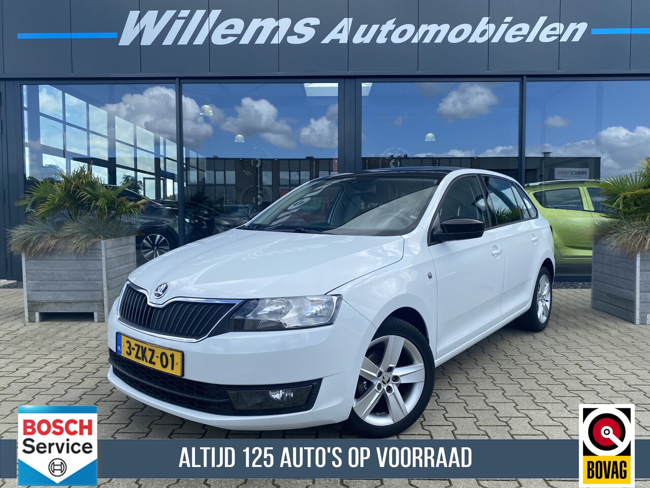 Skoda Rapid Spaceback - 1.2 TSI Greentech Style Edition Cruise control, Airco & Panorama Dak - AutoWereld.nl