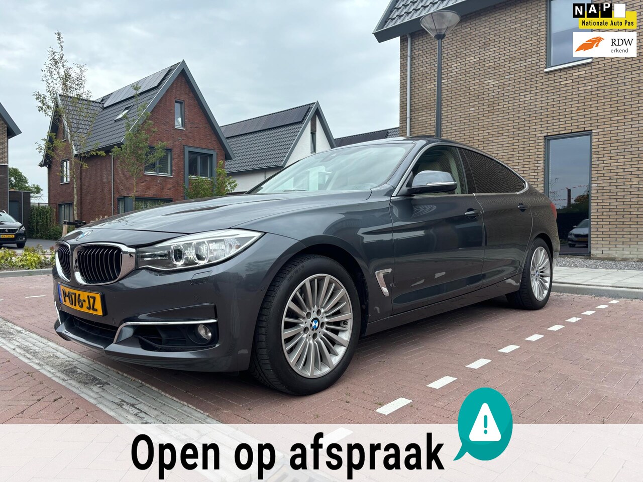 BMW 3-serie Gran Turismo - GT 335i xDrive High Executive | Leer | 306PK | Elek Dak / achteklep | HUD | LED 4x4 - AutoWereld.nl