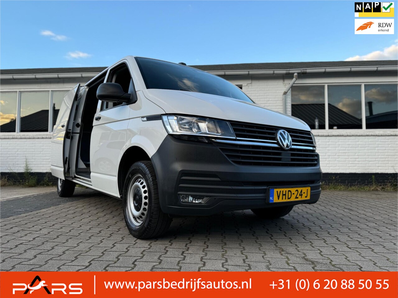 Volkswagen Transporter - 2.0 TDI L2H3 28 110PK Highline Dubbelle Schuifdeuren Airco Navi Cruise Control Elk. Ramen - AutoWereld.nl