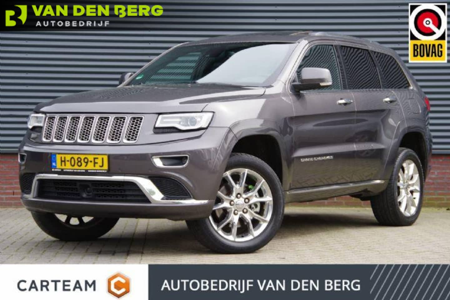 Jeep Grand Cherokee - 3.0 V6 CRD Overland Summit 251PK AUT. PANODAK, LED, LEDER, ADAPT. CRUISE, CAMERA, NAVI, CL - AutoWereld.nl