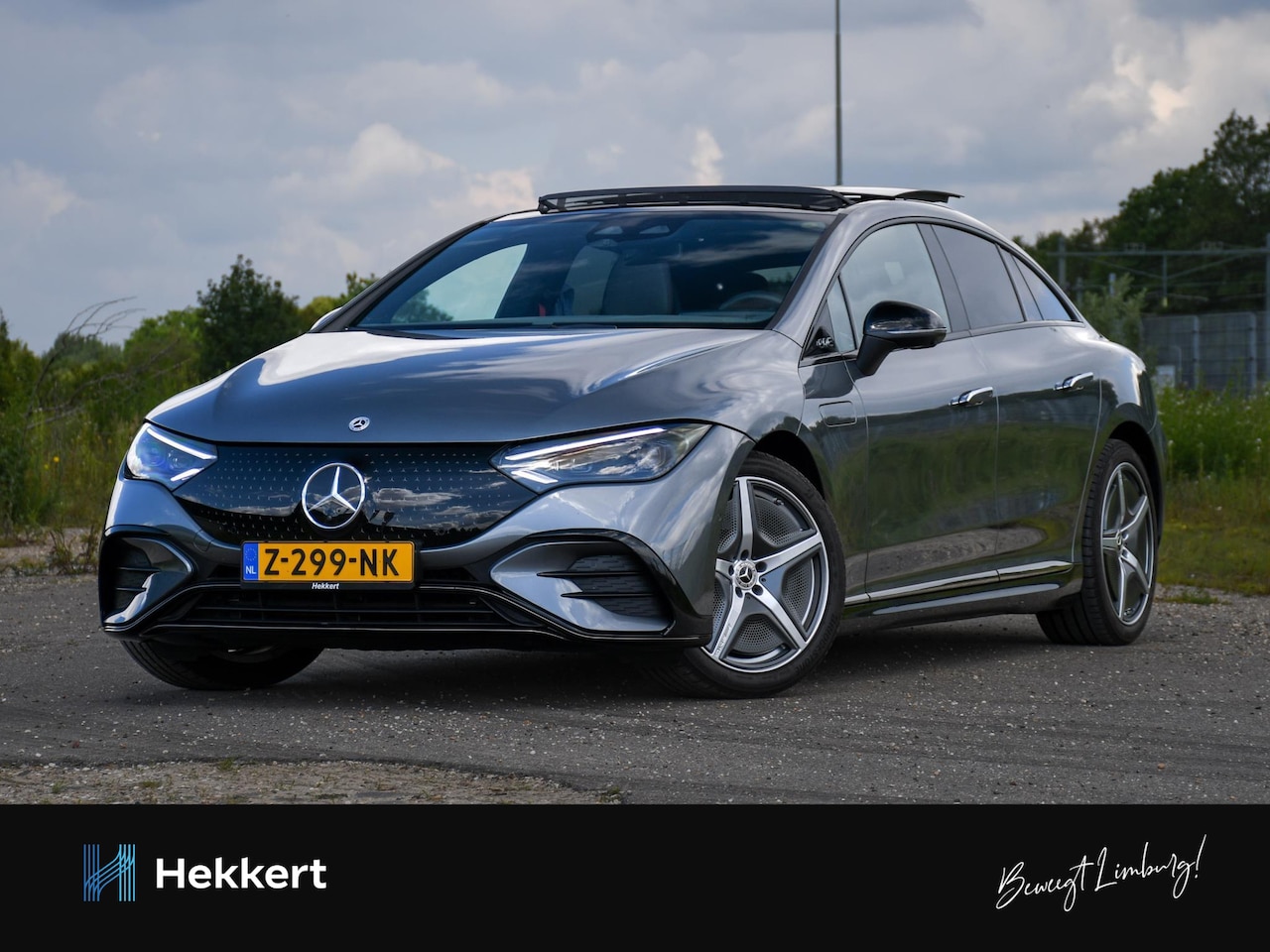 Mercedes-Benz EQE - 350 AMG Line 89 kWh 292pk Automaat ACHTERASBESTURING 10º | JUNGE STERNE GARANTIE | SCHUIF- - AutoWereld.nl