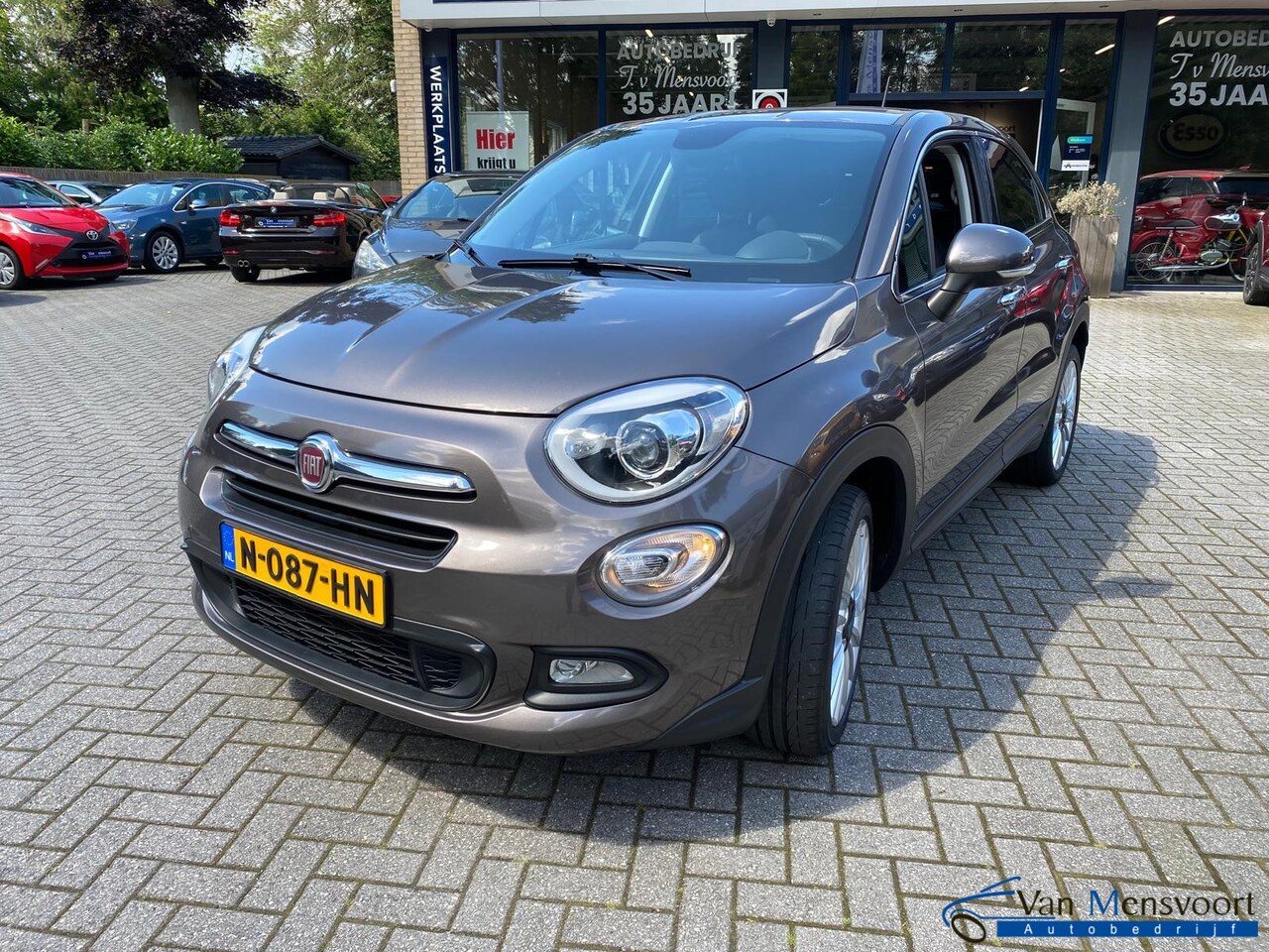 Fiat 500 X - 1.4 Turbo MultiAir Lounge Navi|Leder|LED|Climate|Keyless - AutoWereld.nl