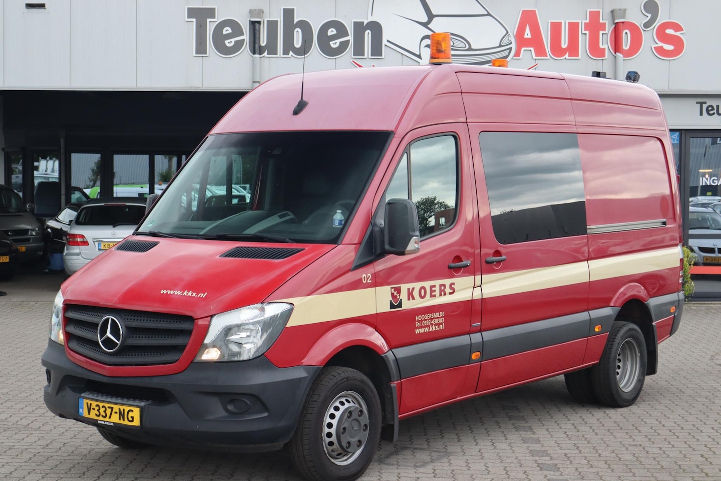 Mercedes-Benz Sprinter - 516 2.2 CDI 366 HD DC Navigatie, Airco, Camera, Dubbel Lucht, Trekhaak, Dubbel cabine, Ele - AutoWereld.nl