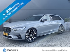 Volvo V90 - T6 AWD Ultimate Dark | Luchtvering | Full LED | Google | 20 inch | HUD | Panoramadak