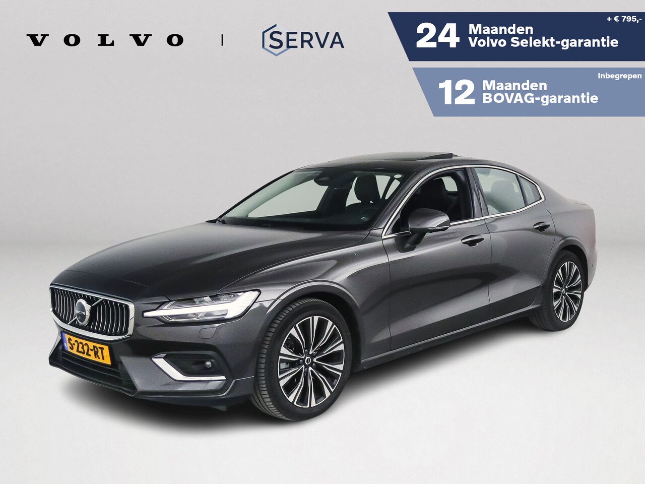 Volvo S60 - B4 Aut. Plus Bright | Panoramadak | 360º camera | Stoelventilatie | Trekhaak - AutoWereld.nl