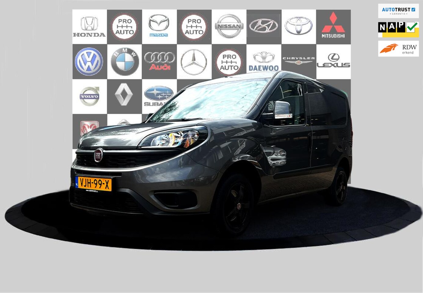 Fiat Doblò Cargo - 1.3 MJ L1H1 SX cruise_Airco_Zeer nette wagen - AutoWereld.nl