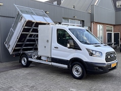 Ford Transit - 350 2.0 TDCI L2H1 Kipper Airco Trekhaak 2800kg Euro 6 Openlaadbak Pick-up Kieper Gereedsch