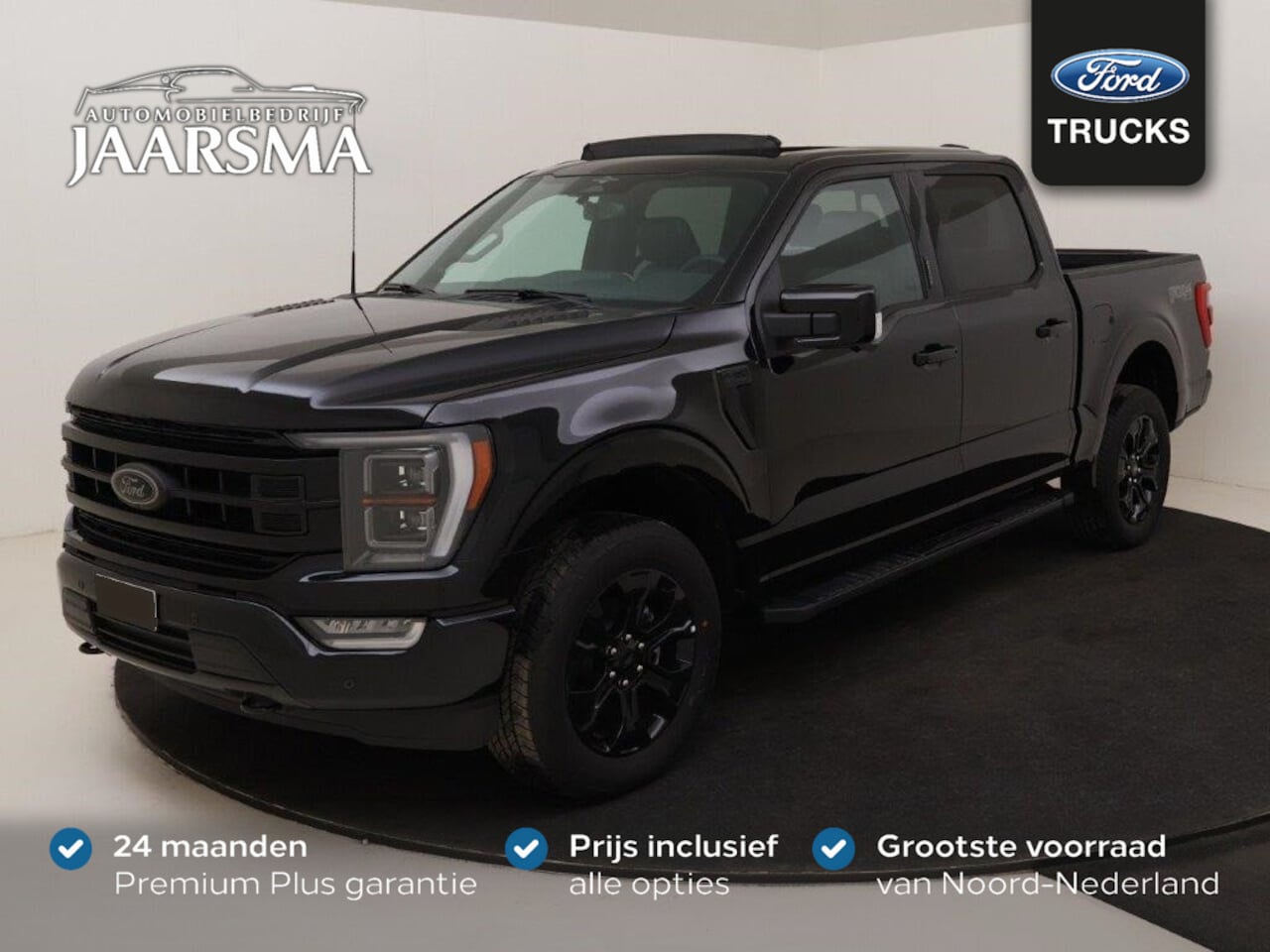 Ford F150 - F-150 LARIAT® 5.0L V8 Black Appearance Adaptive Cruise |360 camera |Panoramadak |B&O Unlea - AutoWereld.nl