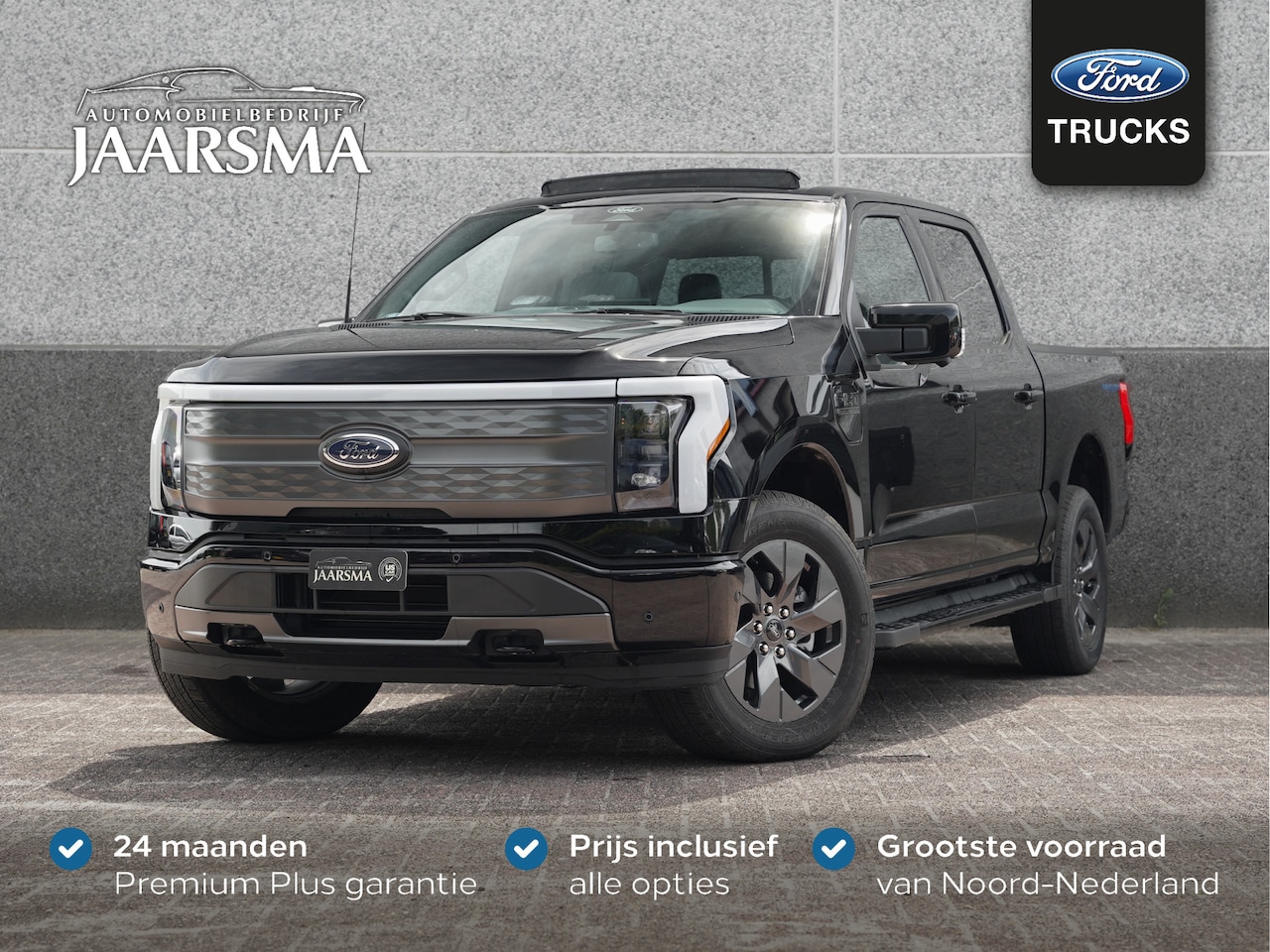 Ford F150 Lightning - F-150 LARIAT Extended Range €5.000 SEBA Subsidie |Panoramadak | 514km rijbereik | - AutoWereld.nl