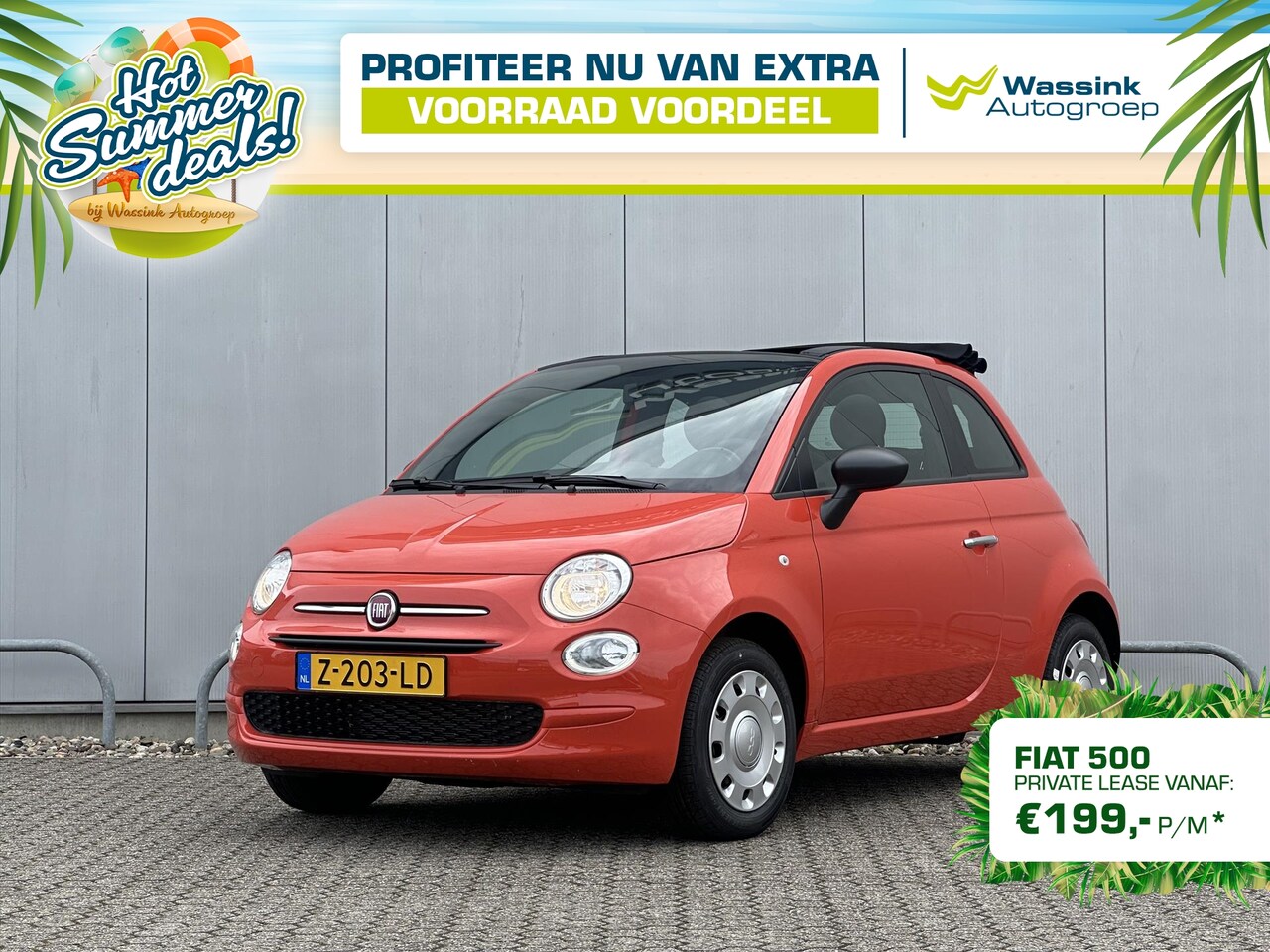 Fiat 500 C - 70pk Hybrid Urban | Airco | Bluetooth| Uit voorraad leverbaar! - AutoWereld.nl