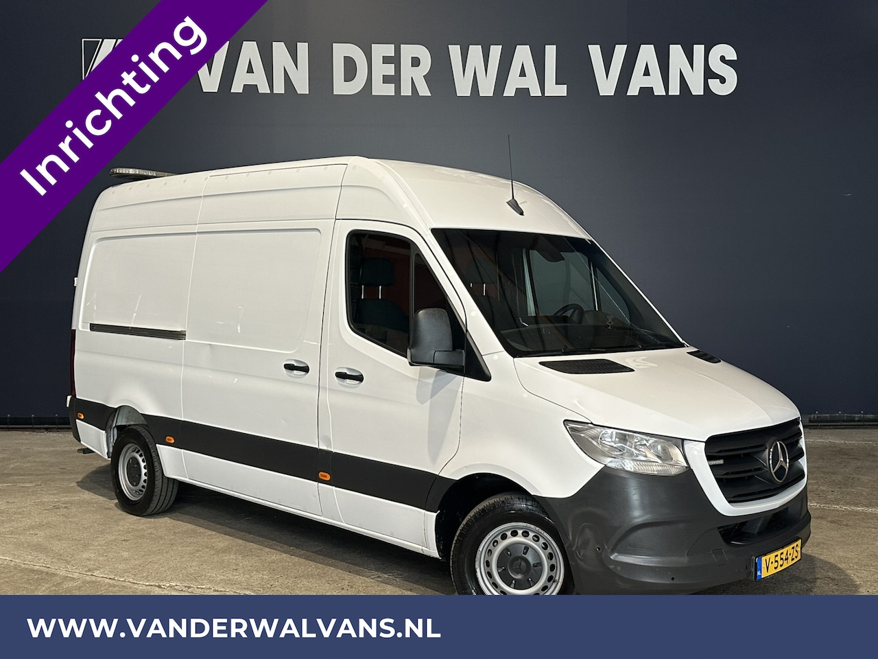 Mercedes-Benz Sprinter - 316 CDI 163pk 3500kg Trekhaak L2H2 Euro6 Airco | Inrichting | Camera | Cruisecontrol Parke - AutoWereld.nl