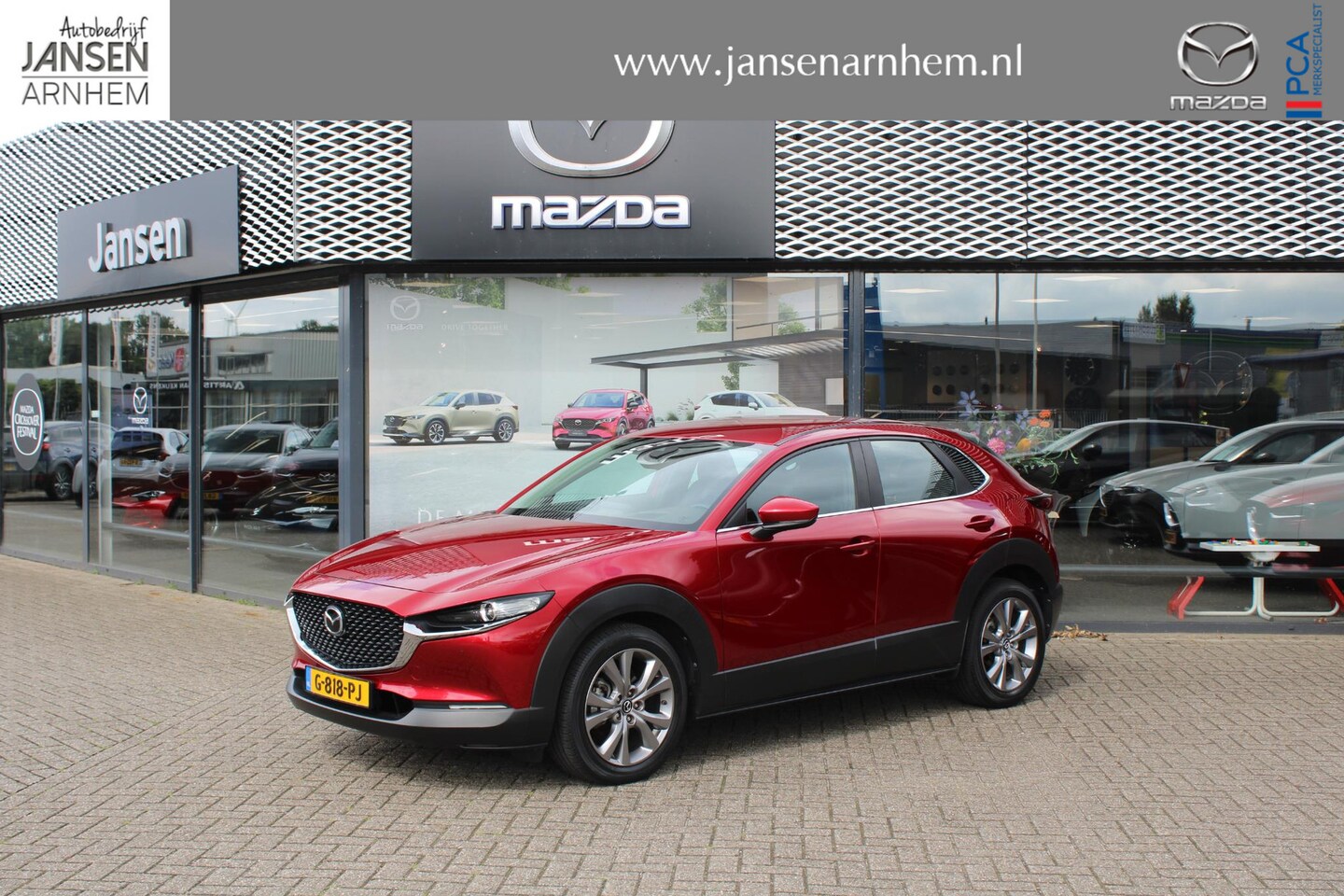 Mazda CX-30 - 2.0 e-SkyActiv-X180 M Hybrid Comfort , Trekhaak, Leder, LMV 18 Inch, Navi, Apple Carplay, - AutoWereld.nl