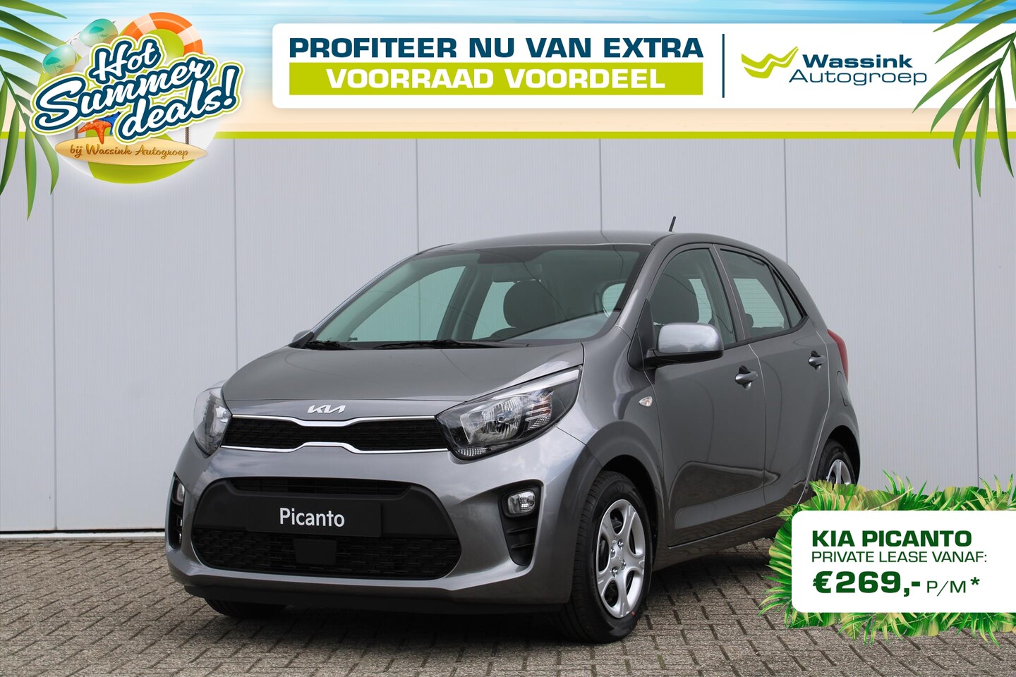 Kia Picanto - 1.0 DPi 67pk 4-zits ComfortLine | Cruise control | DAB | Airco | Direct leverbaar | Rijkla - AutoWereld.nl